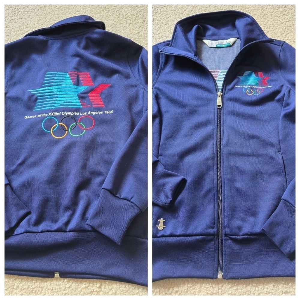 Aritzia THE OLYMPIC MUSEUM COLLECTION Full Zip Jacket Summer XXIII 1984 Size S - Picture 1 of 13